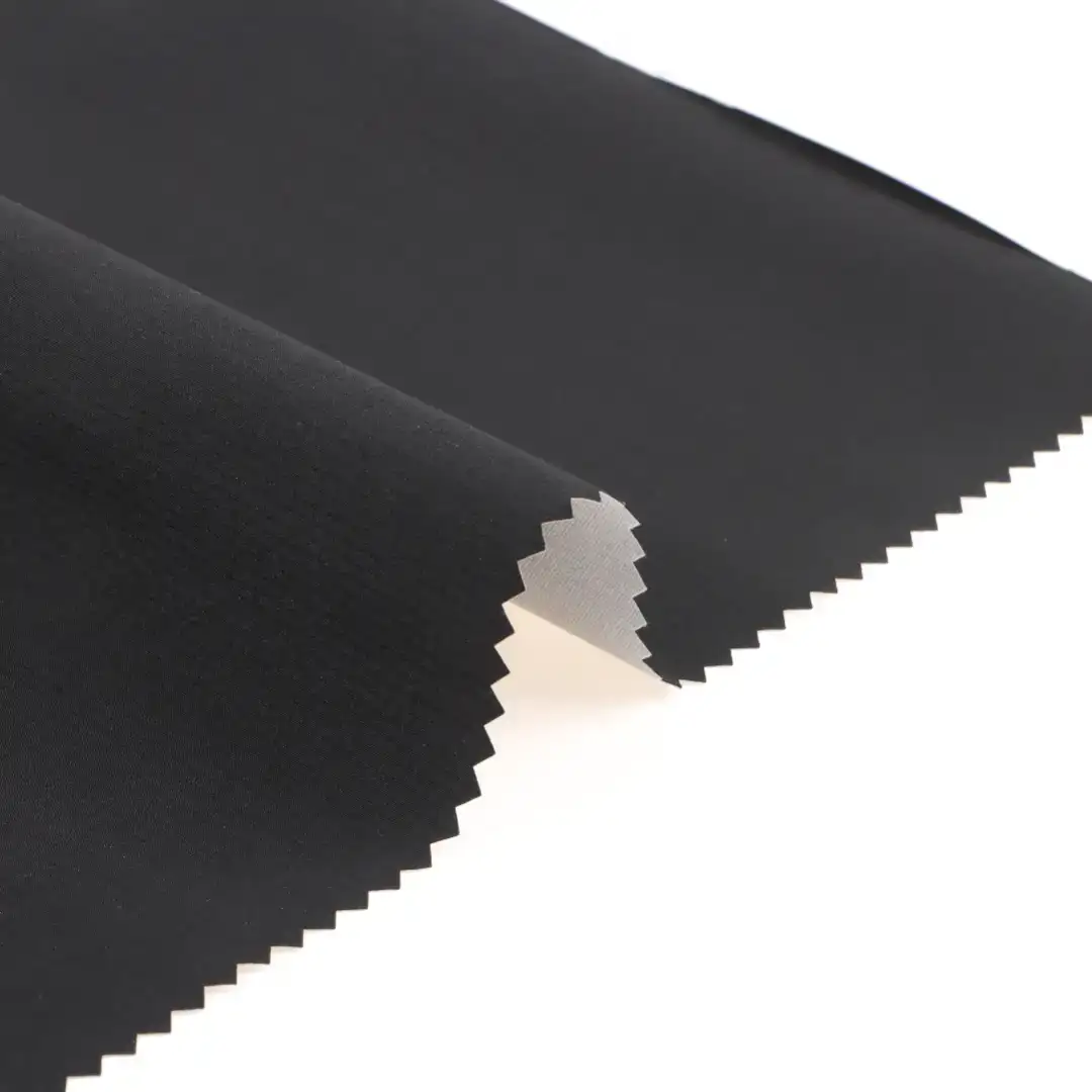 China Fabric for Jackets,Jogger,Down Jacket,Padded Jacket Composite fabric Synthetic Woven Fabric Polyester Black color buy from China wholesaler bulk order at wholesale price free worldwide shipping Alibaba