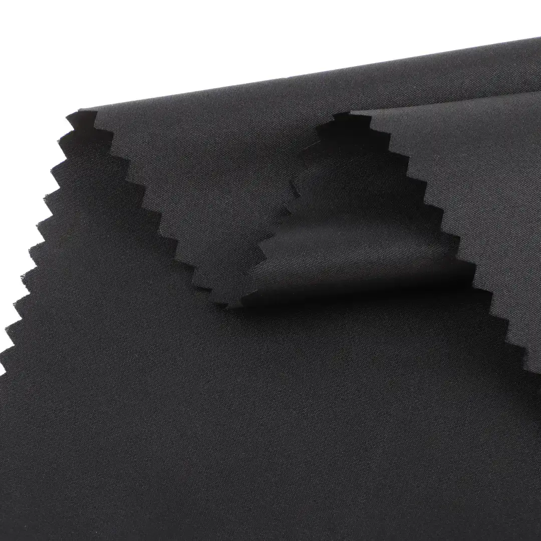China Fabric for Jackets,Down Jacket,Padded Jacket Polyester Pongee Synthetic Woven Fabric Polyester Black color buy from China wholesaler bulk order at wholesale price free worldwide shipping Alibaba
