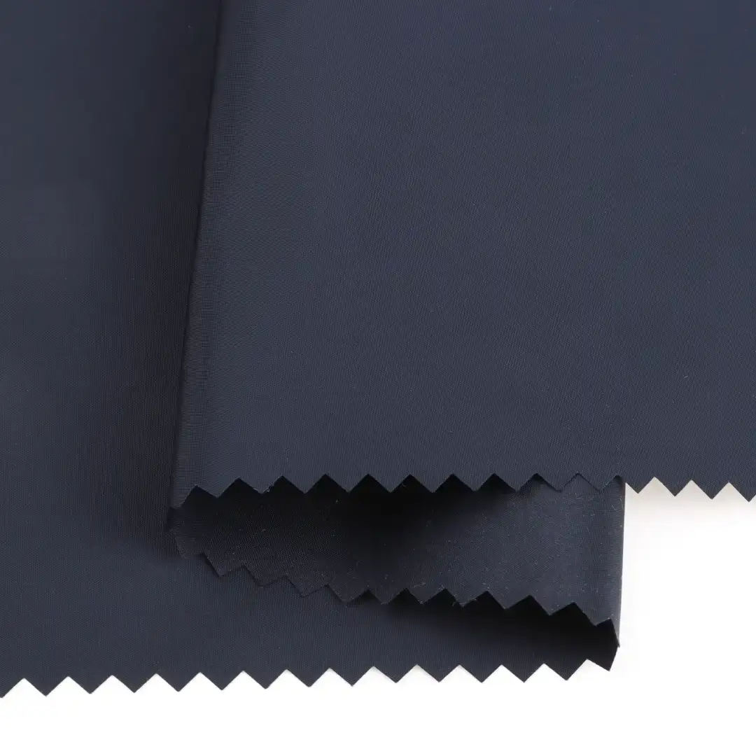 China Fabric for Jackets,Down Jacket,Padded Jacket Polyester Imitation Memory Fabric Synthetic Woven Fabric Polyester DARK BLUE color buy from China wholesaler bulk order at wholesale price free worldwide shipping Alibaba