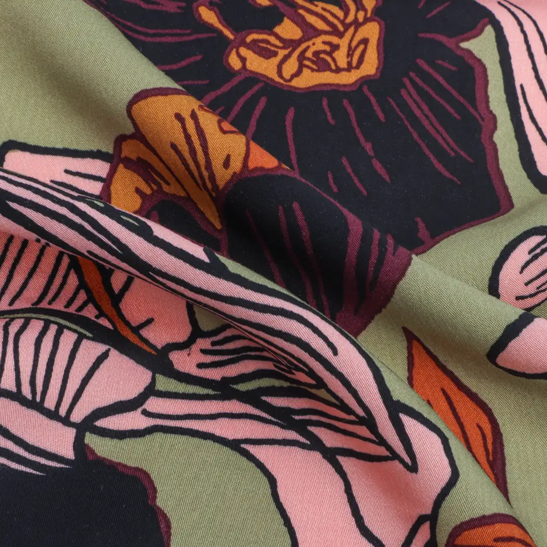 China Fabric for Shirt,Tank Top,Blouse,Skirt Rayon Twill Natural Woven Fabric Viscose printing color buy from China wholesaler bulk order at wholesale price free worldwide shipping Alibaba