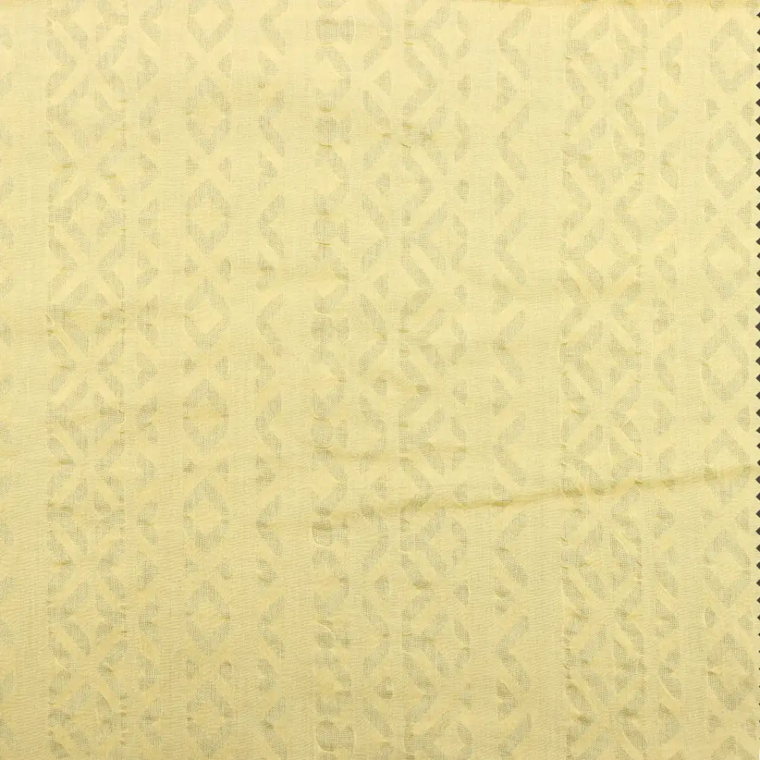China Fabric for Blouse,Crop Top,Dresses (Cardigan Open) ,Skirt  Crepe Natural Woven Fabric Cotton yellow color buy from China wholesaler bulk order at wholesale price free worldwide shipping Alibaba