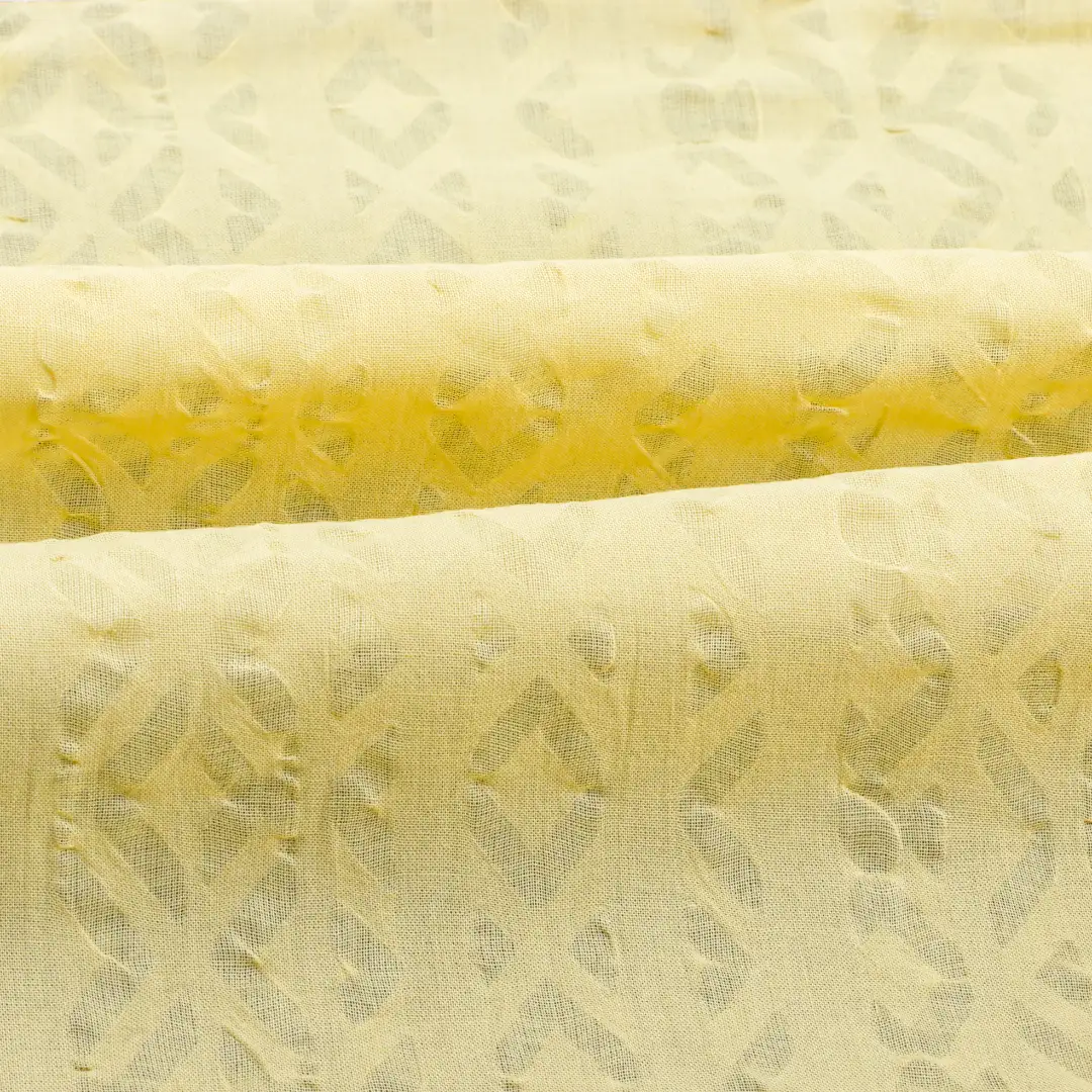 China Fabric for Blouse,Crop Top,Dresses (Cardigan Open) ,Skirt  Crepe Natural Woven Fabric Cotton yellow color buy from China wholesaler bulk order at wholesale price free worldwide shipping Alibaba