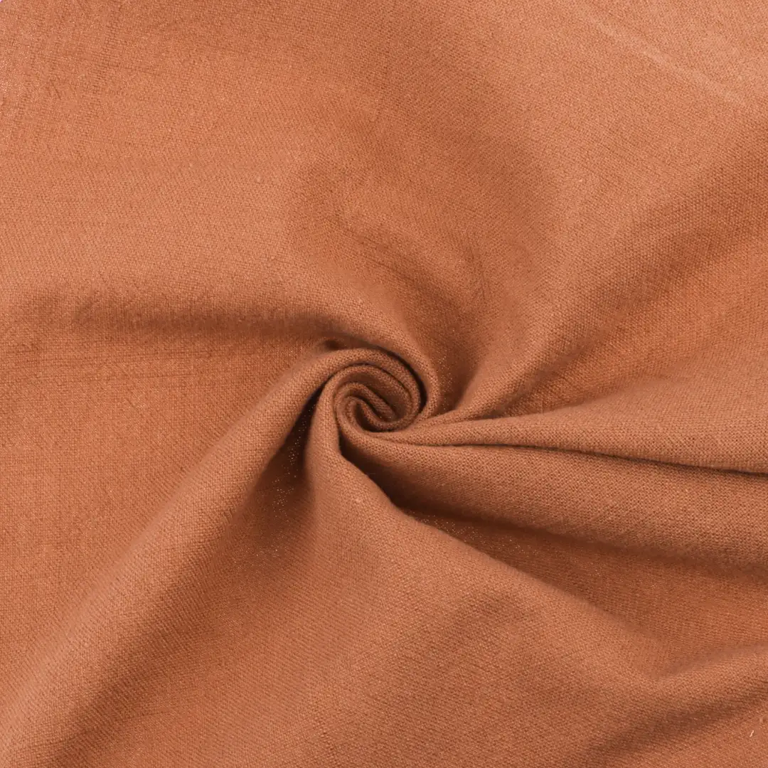 China Fabric for Blouse,Crop Top,Loungewear Crepe Natural Woven Fabric Cotton orange color buy from China wholesaler bulk order at wholesale price free worldwide shipping Alibaba