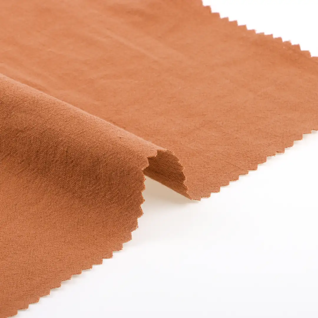 China Fabric for Blouse,Crop Top,Loungewear Crepe Natural Woven Fabric Cotton orange color buy from China wholesaler bulk order at wholesale price free worldwide shipping Alibaba