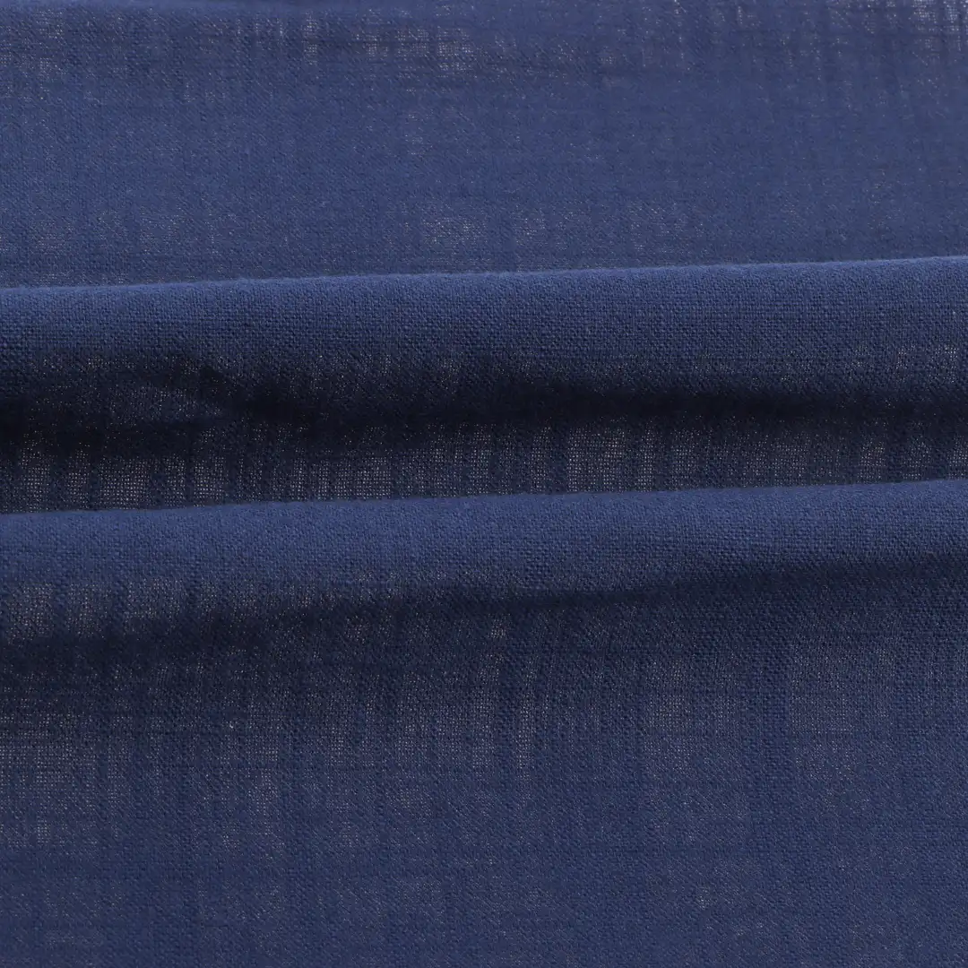 China Fabric for Blouse,Crop Top,Loungewear Cotton Crepe Natural Woven Fabric Cotton blue color buy from China wholesaler bulk order at wholesale price free worldwide shipping Alibaba