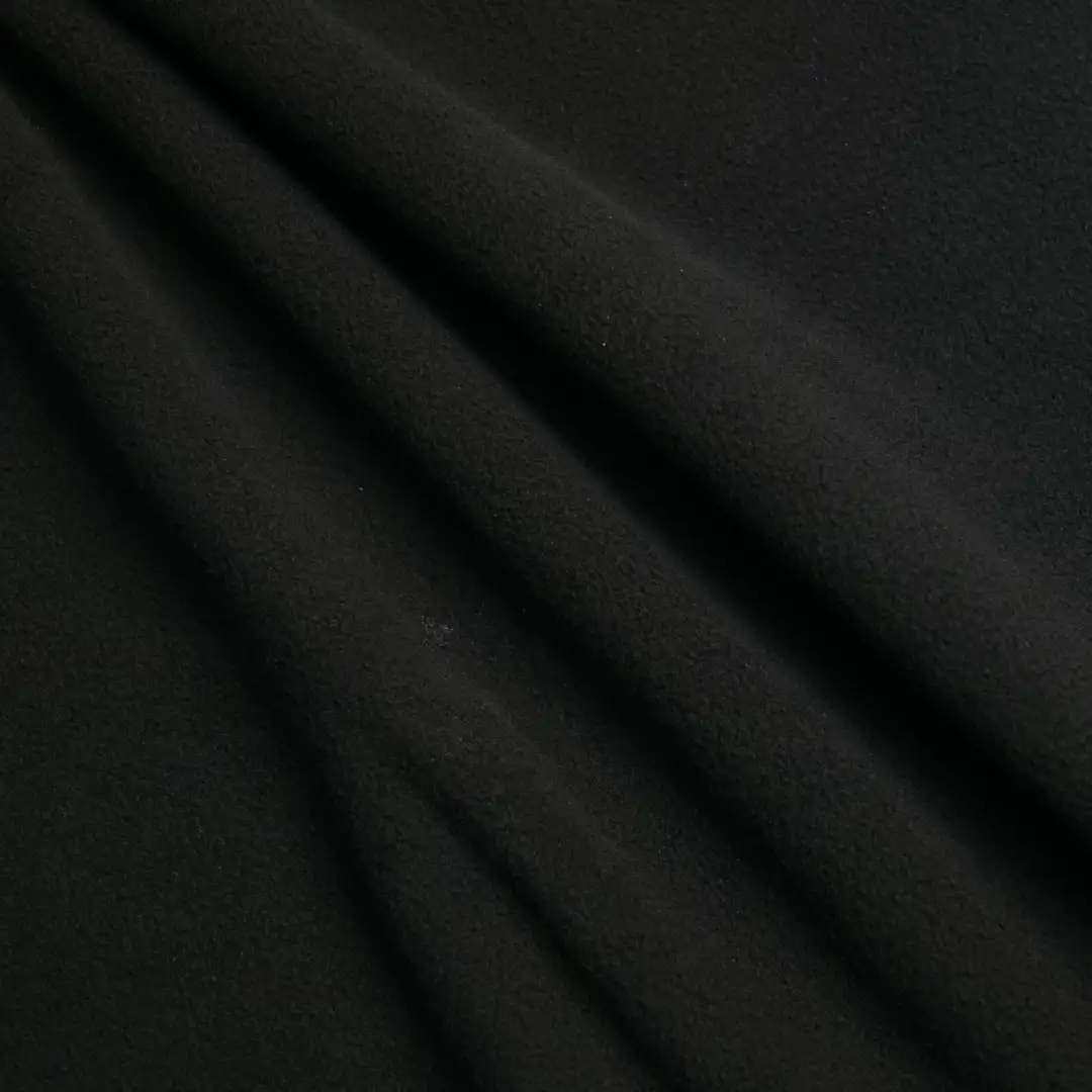 China Fabric for Hoodie Polar Fleece Knit Fabric Poly Lactic Acid（PLA) Polyester Black color buy from China wholesaler bulk order at wholesale price free worldwide shipping Alibaba