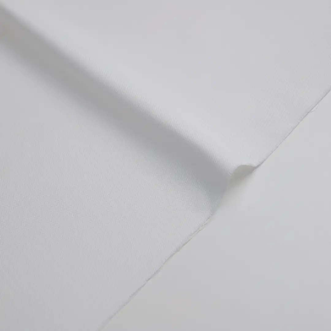 China Fabric for Trench Coat Raw Polyester Gabardine Raw Fabric Poly Lactic Acid（PLA) White color buy from China wholesaler bulk order at wholesale price free worldwide shipping Alibaba