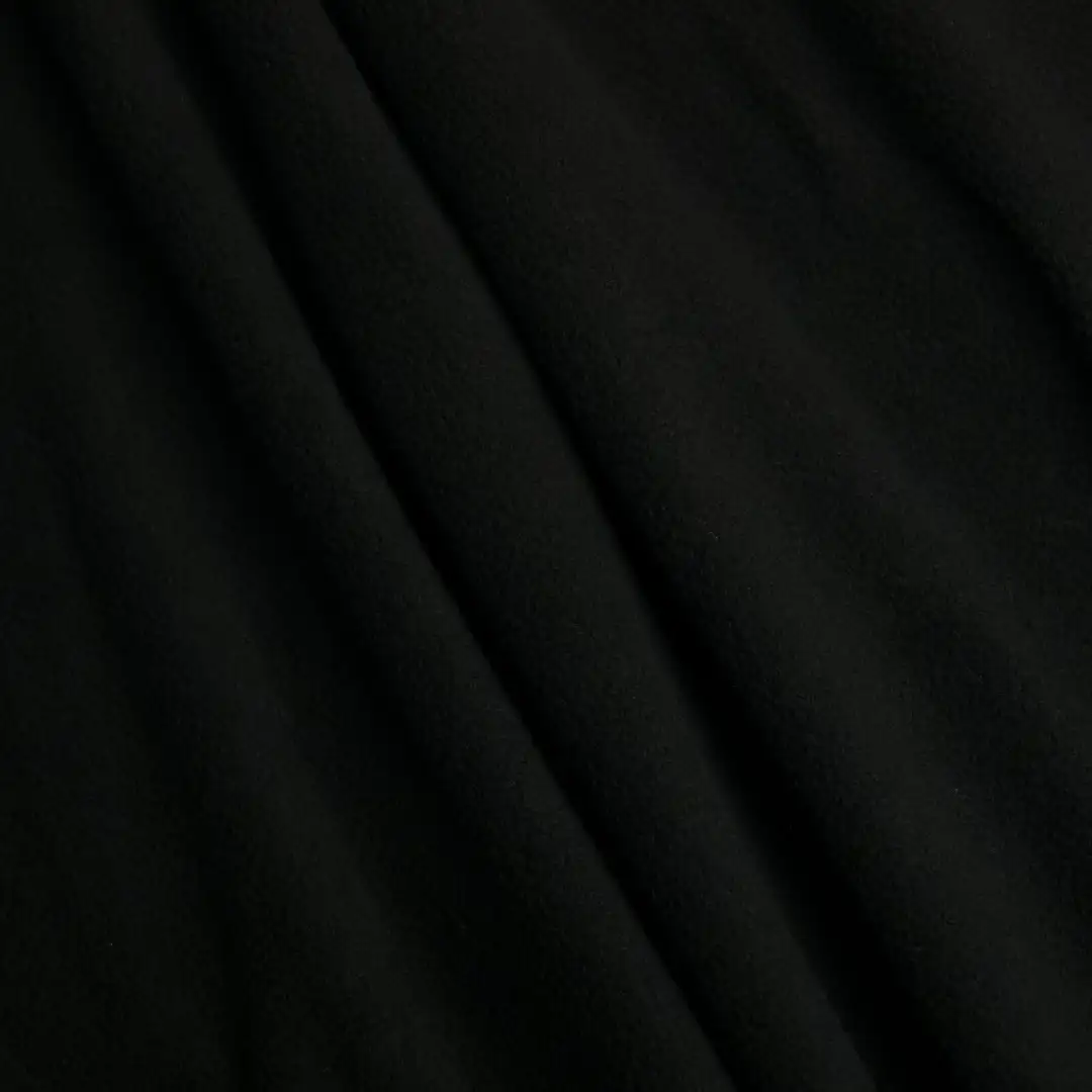 China Fabric for Overcoat Polar Fleece Knit Fabric Poly Lactic Acid（PLA) Polyester Black color buy from China wholesaler bulk order at wholesale price free worldwide shipping Alibaba