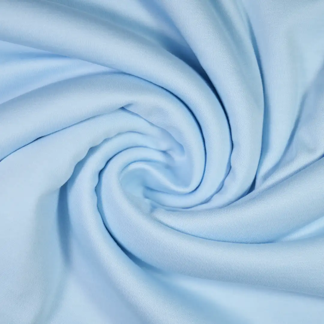 China Fabric for T-Shirt,Polo Shirt,Shorts,Jogger Single Jersey Knit Fabric Cotton Poly Lactic Acid（PLA) Modal Blue color buy from China wholesaler bulk order at wholesale price free worldwide shipping Alibaba
