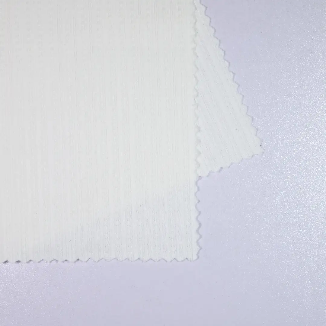 China Fabric for Hoodie   Jacquard Knit Fabric Polyester Spandex white color buy from China wholesaler bulk order at wholesale price free worldwide shipping Alibaba