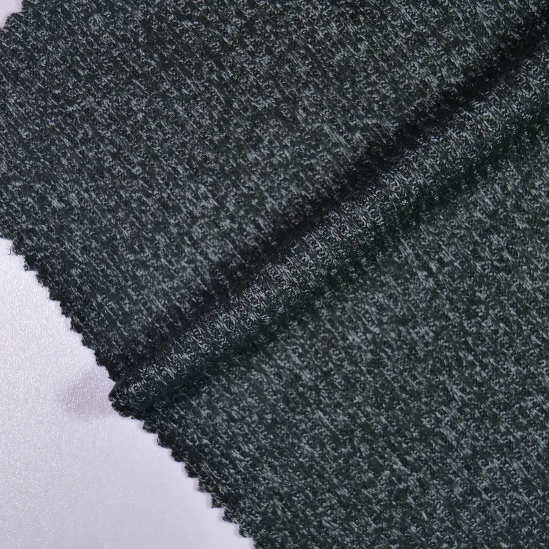 China Fabric for Open Cardigan ,Hoodie   Rib Knit Fabric Rayon Polyester Spandex grey color buy from China wholesaler bulk order at wholesale price free worldwide shipping Alibaba