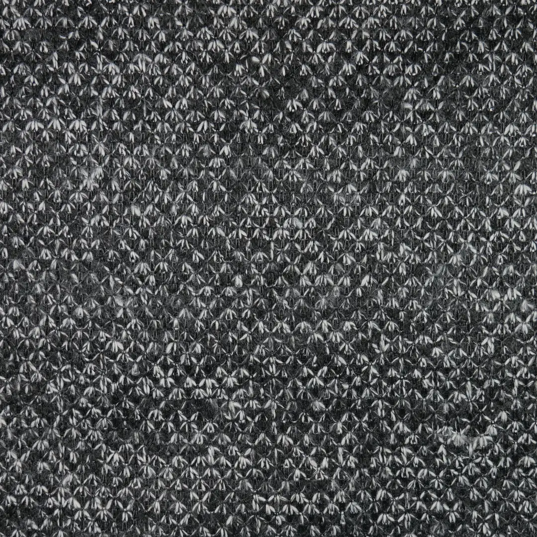 China Fabric for Jackets,Trench Coat,Overcoat,Open Waistcoat Hacci Knit Fabric Polyester black color buy from China wholesaler bulk order at wholesale price free worldwide shipping Alibaba