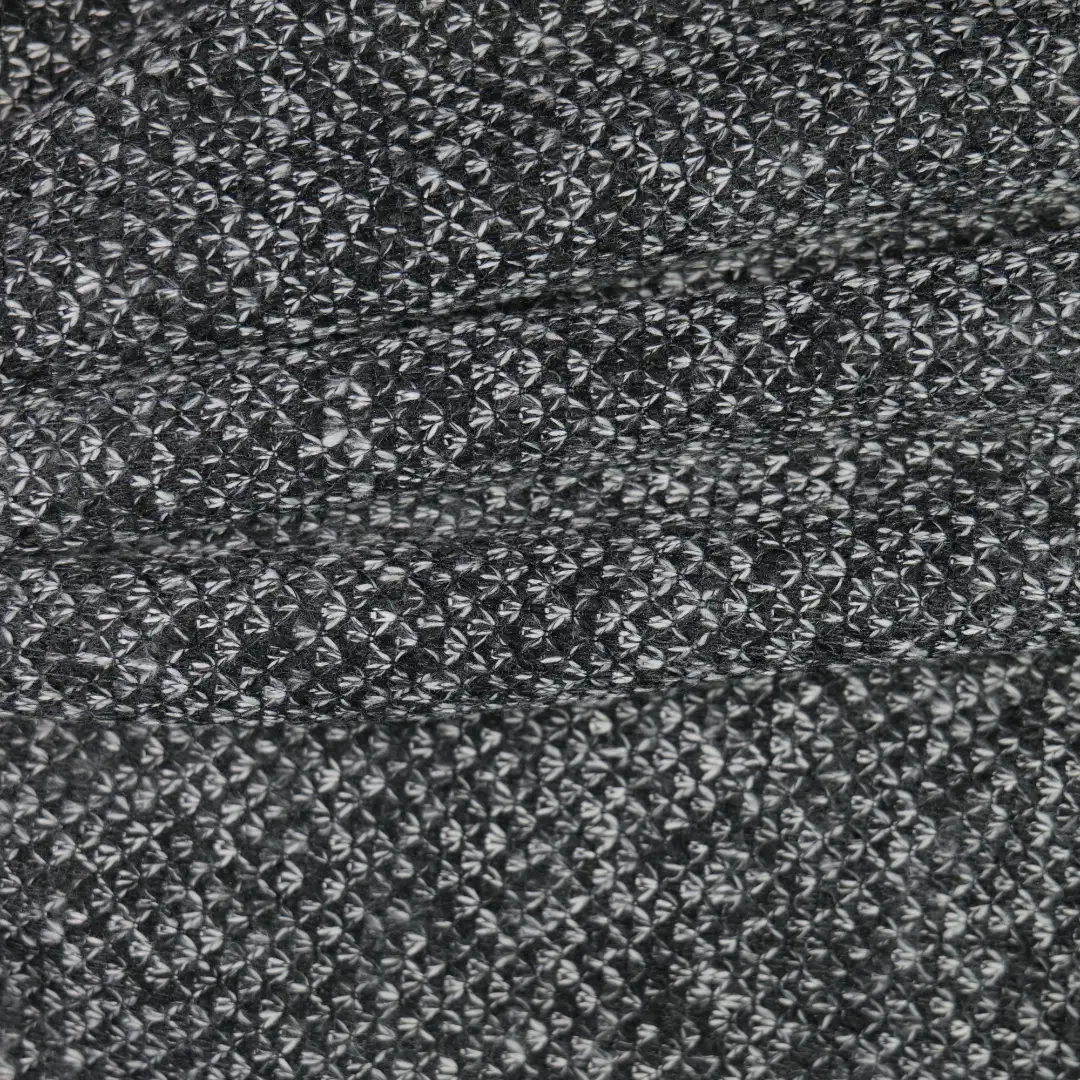 China Fabric for Jackets,Trench Coat,Overcoat,Open Waistcoat Hacci Knit Fabric Polyester black color buy from China wholesaler bulk order at wholesale price free worldwide shipping Alibaba