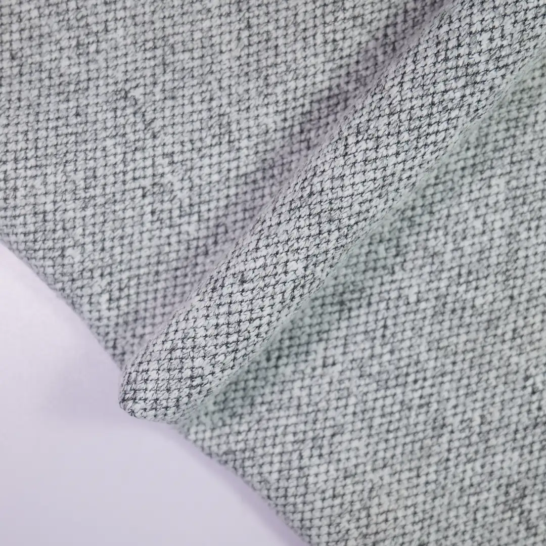 China Fabric for Jackets,Trench Coat,Overcoat,Open Waistcoat Hacci Knit Fabric Polyester grey color buy from China wholesaler bulk order at wholesale price free worldwide shipping Alibaba
