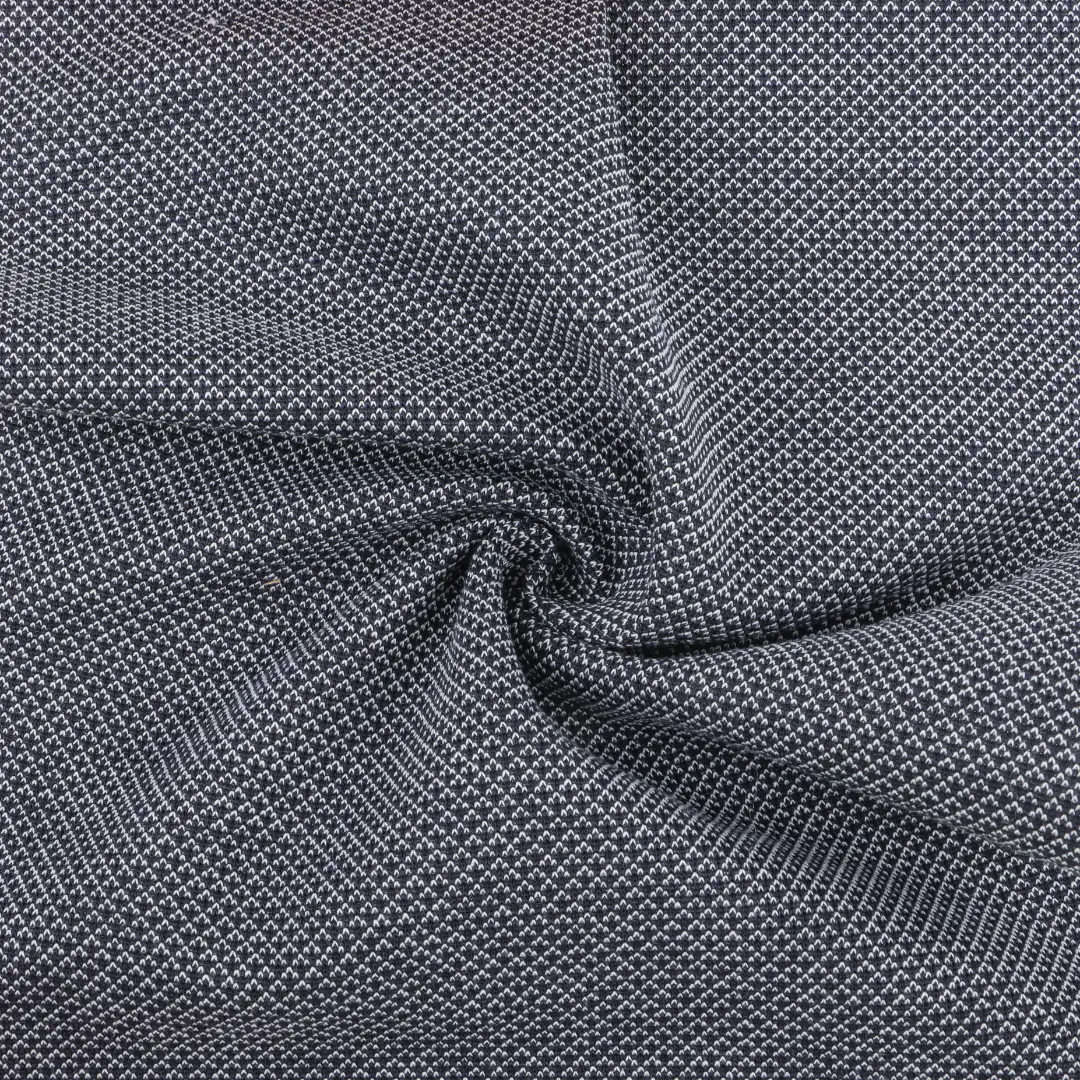China Fabric for Polo Shirt,Crop Top,Jogger,Sweatshirt Jacquard Knit Fabric Polyester Cotton Spandex Blue and white color buy from China wholesaler bulk order at wholesale price free worldwide shipping Alibaba