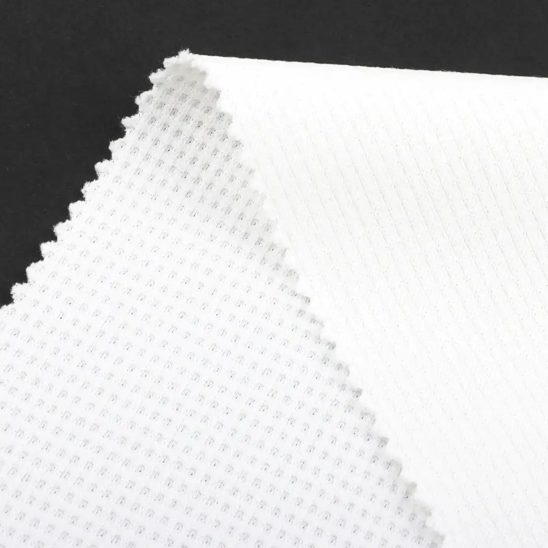 China Fabric for Polo Shirt,Crop Top,Hoodie,T-shirt  Jacquard Knit Fabric Polyester white color buy from China wholesaler bulk order at wholesale price free worldwide shipping Alibaba