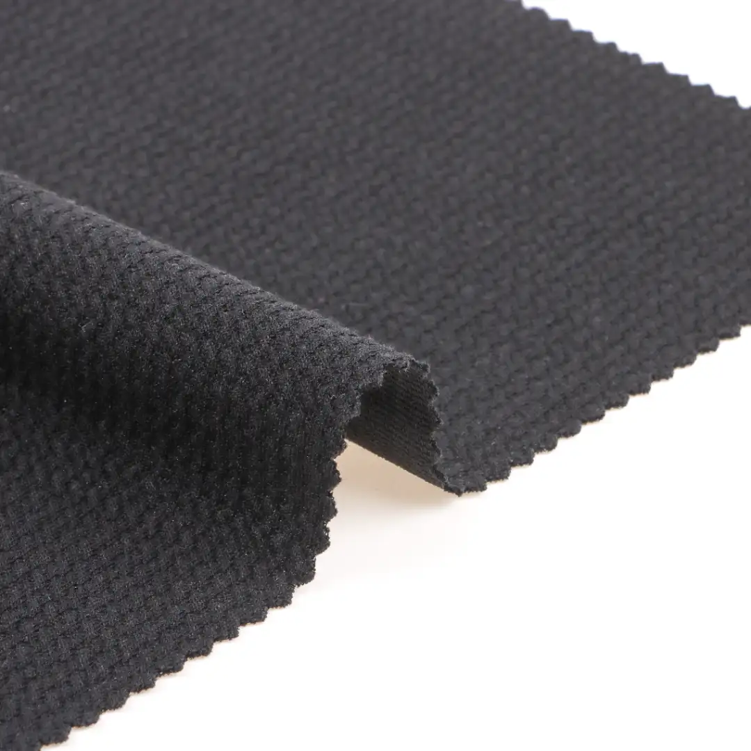 China Fabric for Polo Shirt,Crop Top,Full-Zipper Cardigan ,Half-Zipper Cardigan  Jacquard Knit Fabric Polyester Rayon Spandex BLACK color buy from China wholesaler bulk order at wholesale price free worldwide shipping Alibaba