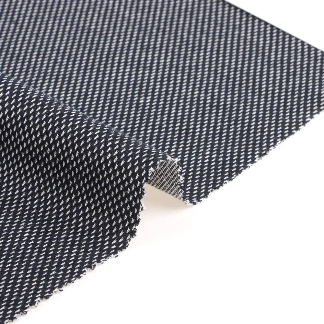 China Fabric for Polo Shirt,Crop Top,Sweatshirt Jacquard Knit Fabric Polyester Rayon Spandex Blue and white color buy from China wholesaler bulk order at wholesale price free worldwide shipping Alibaba