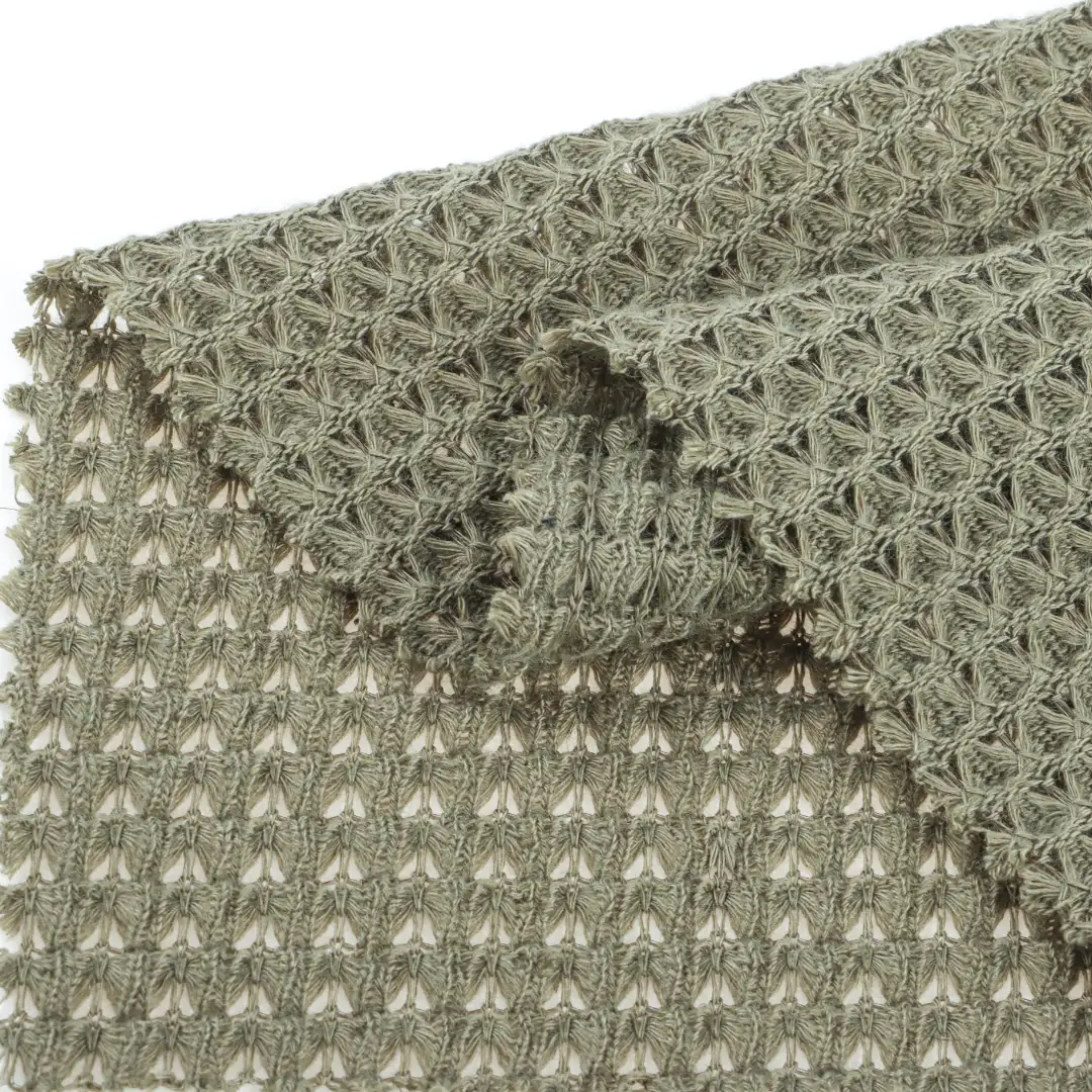 China Fabric for T-Shirt,Polo Shirt,Crop Top,Half-Zipper Cardigan  Jacquard Knit Fabric Polyester Spandex army green color buy from China wholesaler bulk order at wholesale price free worldwide shipping Alibaba