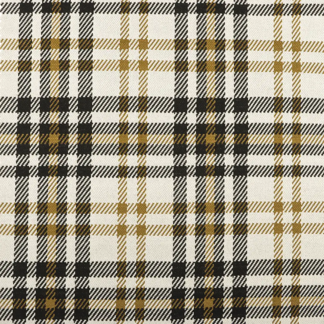 China Fabric for Pants,Jackets,Crop Top,Uniform Jacquard Knit Fabric Polyester Rayon Spandex Black, white and yellow color buy from China wholesaler bulk order at wholesale price free worldwide shipping Alibaba