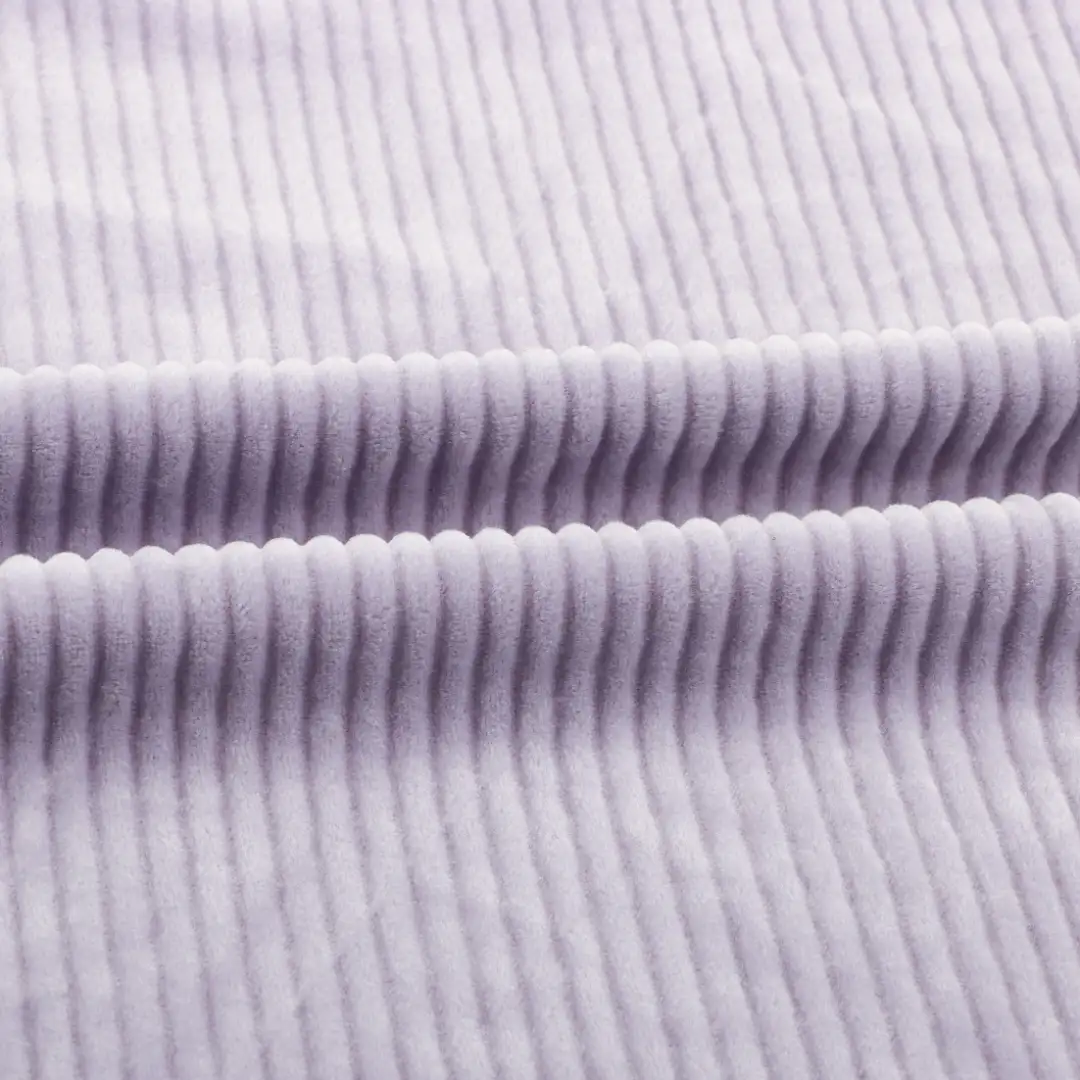 China Fabric for Shorts Super Soft Velour Knit Fabric Polyester Spandex Purple color buy from China wholesaler bulk order at wholesale price free worldwide shipping Alibaba