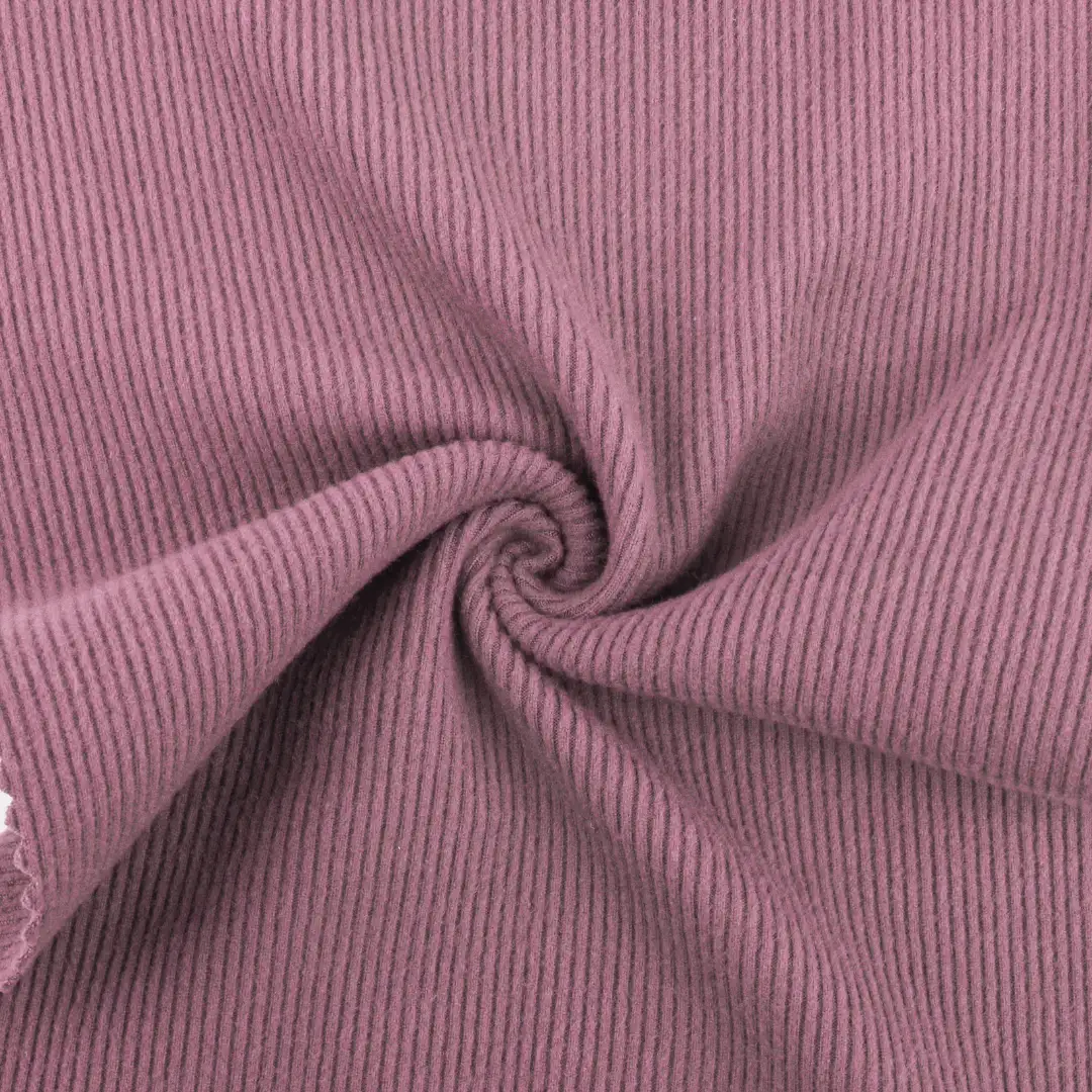 China Fabric for Pajamas Rib Knit Fabric Polyester Spandex Rose color buy from China wholesaler bulk order at wholesale price free worldwide shipping Alibaba