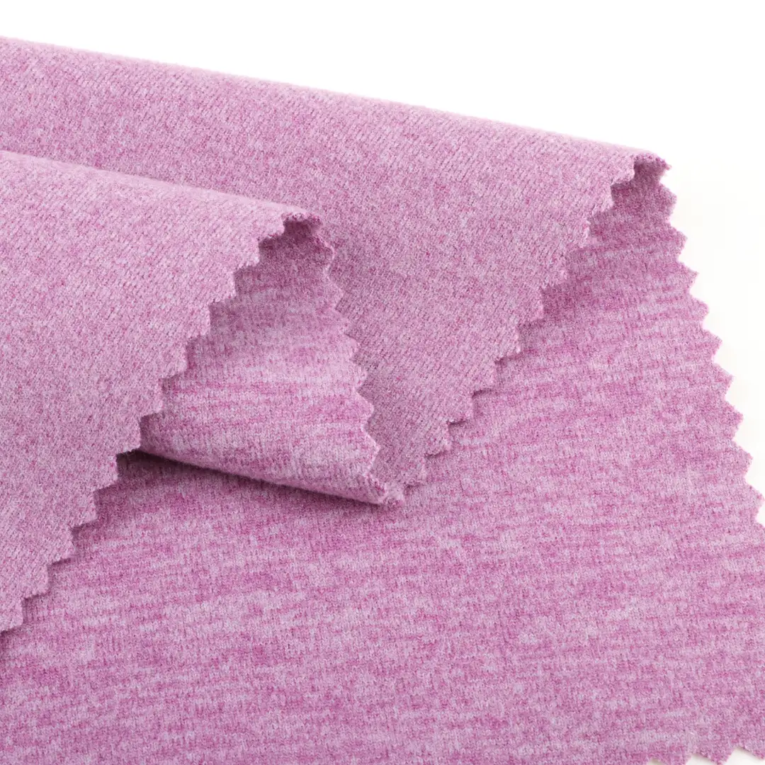China Fabric for Pajamas Dralon Knit Fabric Polyester Purple color buy from China wholesaler bulk order at wholesale price free worldwide shipping Alibaba