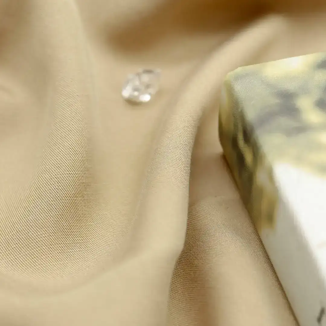 China Fabric for Shirt,Blouse,Uniform Tencel Twill Natural Woven Fabric Tencel Linen Khaki color buy from China wholesaler bulk order at wholesale price free worldwide shipping Alibaba