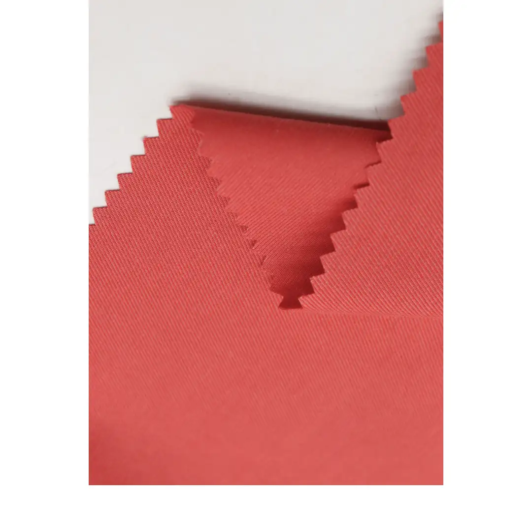 China Fabric for Blouse,Uniform,Shirt Long Sleeve Button ,Shirt Half Sleeve Button ,Over Shirt Cotton Twill Natural Woven Fabric Tencel Cotton RED color buy from China wholesaler bulk order at wholesale price free worldwide shipping Alibaba