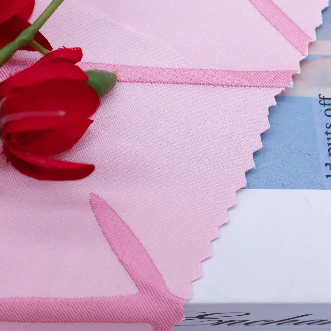 China Fabric for Blouse,Crop Top,Over Shirt Polyester Jacquard Synthetic Woven Fabric Polyester jacquard color buy from China wholesaler bulk order at wholesale price free worldwide shipping Alibaba