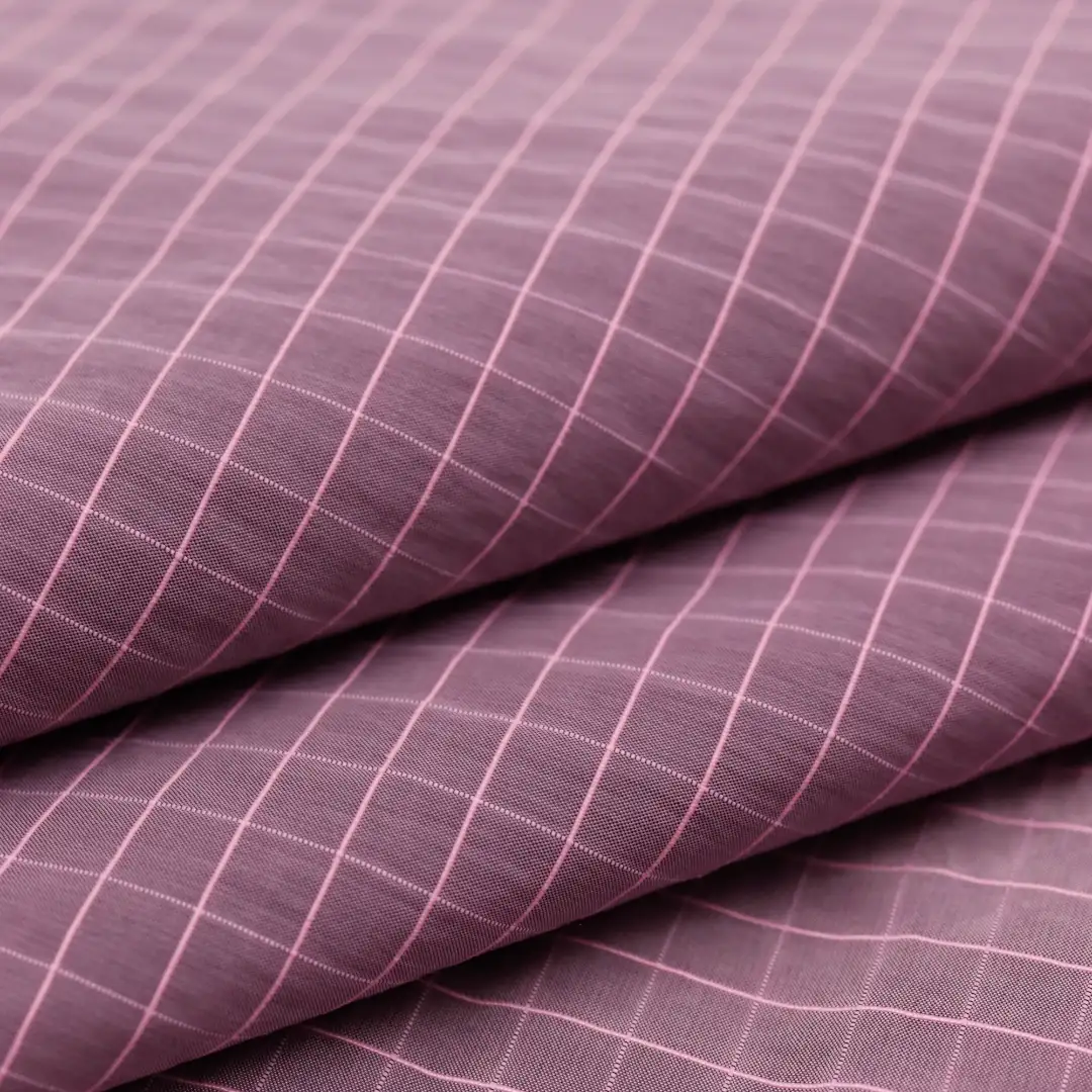 China Fabric for Shirt,Blouse,Shirt Long Sleeve Button ,Over Shirt Nylon Crepe Synthetic Woven Fabric Nylon purple color buy from China wholesaler bulk order at wholesale price free worldwide shipping Alibaba