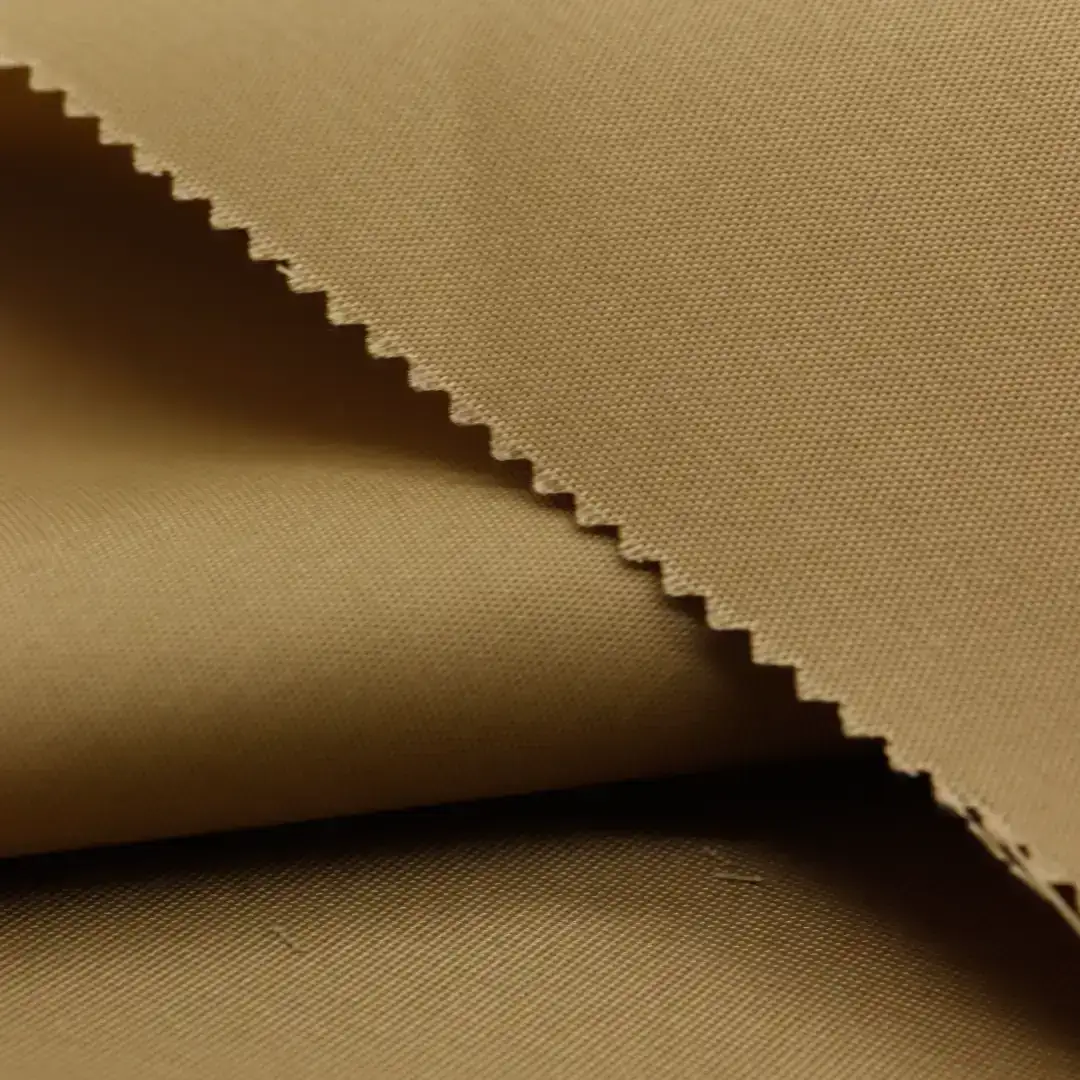 China Fabric for Shirt,Jackets,Blouse,Skirt,Shirt Long Sleeve Button  Cotton Twill Natural Woven Fabric Nylon brown color buy from China wholesaler bulk order at wholesale price free worldwide shipping Alibaba