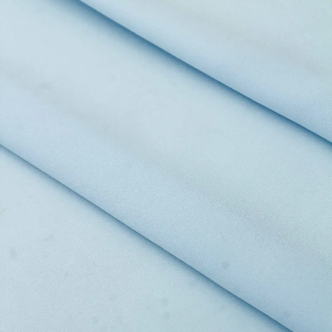 China Fabric for Blouse Cotton Plain Natural Woven Fabric Acetate Polyester blue color buy from China wholesaler bulk order at wholesale price free worldwide shipping Alibaba