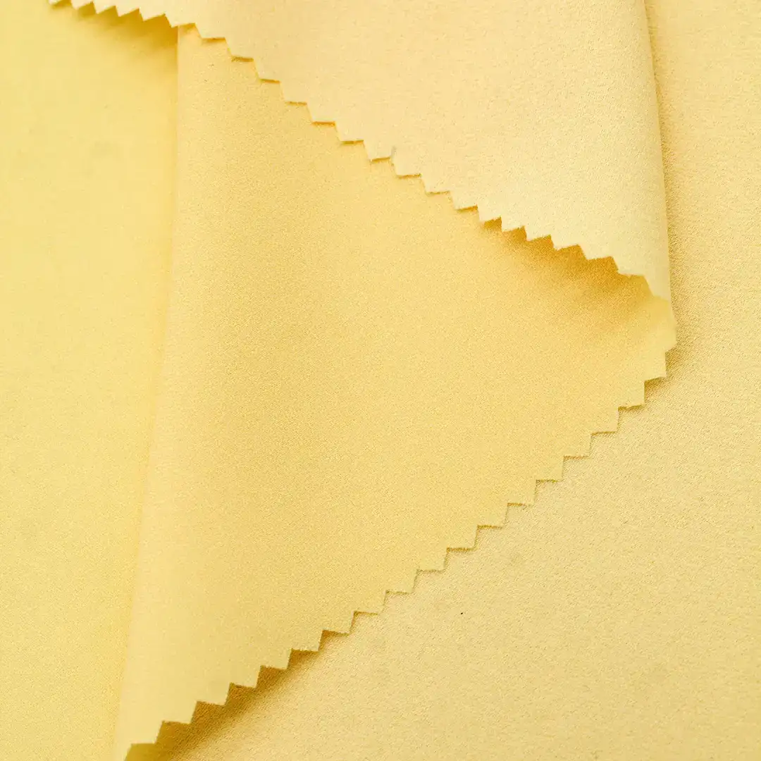 China Fabric for Blouse,Skirt,Shirt Long Sleeve Button  Cotton Plain Natural Woven Fabric Acetate Polyester YELLOW color buy from China wholesaler bulk order at wholesale price free worldwide shipping Alibaba