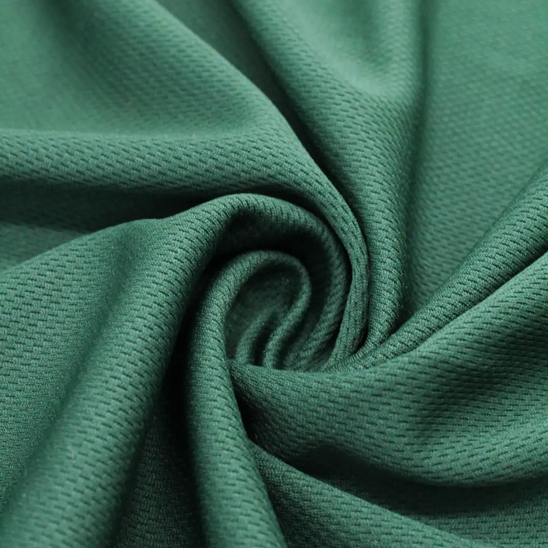 China Fabric for T-Shirt,Polo Shirt Birdeye Mesh Knit Fabric Polyester Dark green color buy from China wholesaler bulk order at wholesale price free worldwide shipping Alibaba
