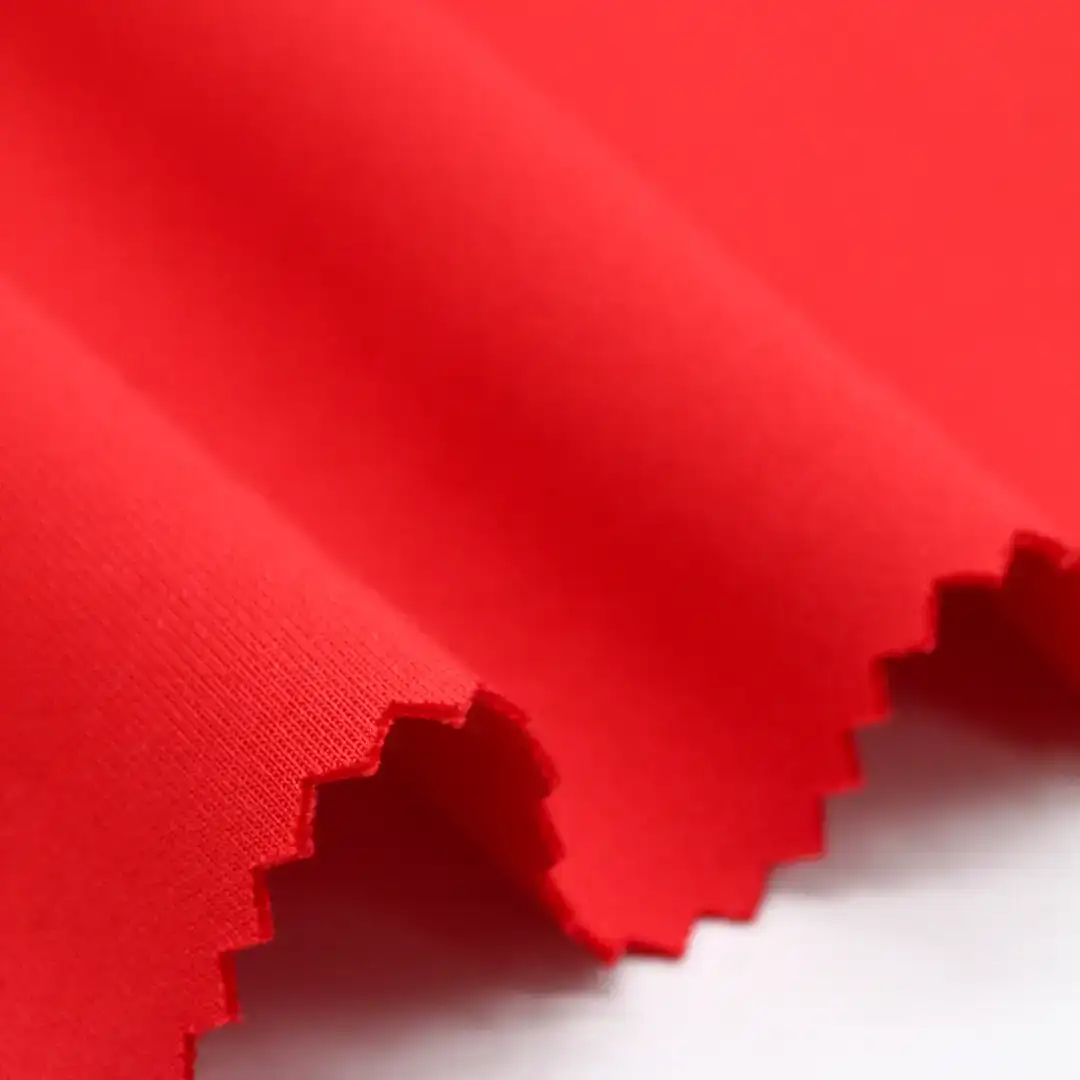 China Fabric for Jackets,Hoodie,Sweatshirt Scuba Knit Fabric Cotton Polyester Spandex RED color buy from China wholesaler bulk order at wholesale price free worldwide shipping Alibaba