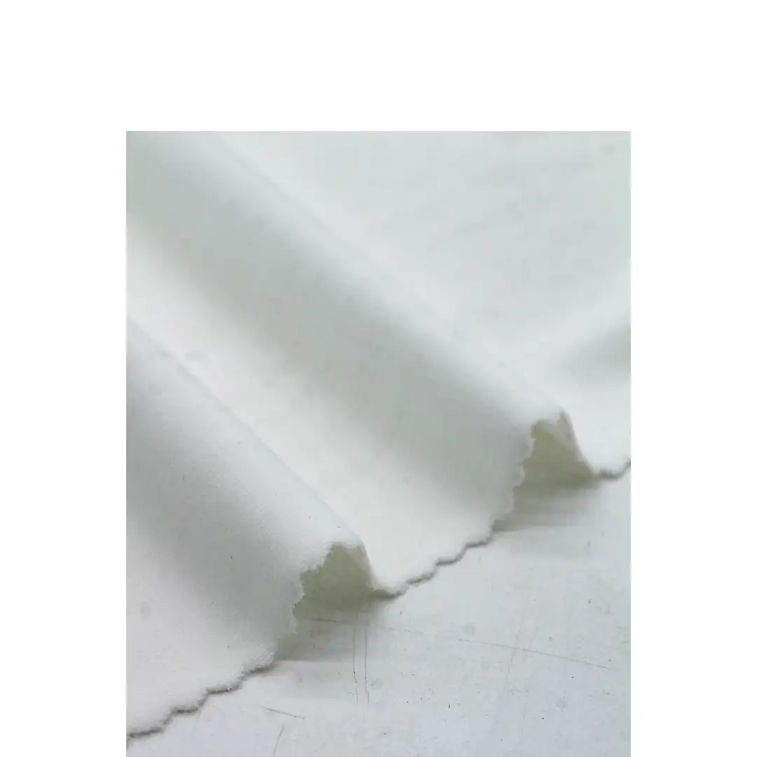 China Fabric for Blouse,Yoga Clothes Four-way Stretch (Bi-Stretch) Knit Fabric Nylon Spandex white color buy from China wholesaler bulk order at wholesale price free worldwide shipping Alibaba