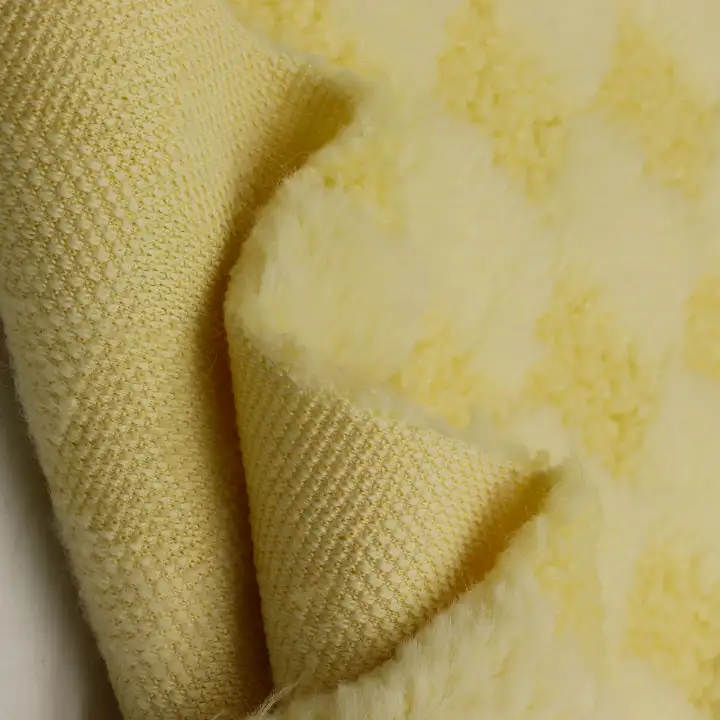 China Fabric for Crop Top Tricot Brush Knit Fabric Polyester YELLOW color buy from China wholesaler bulk order at wholesale price free worldwide shipping Alibaba