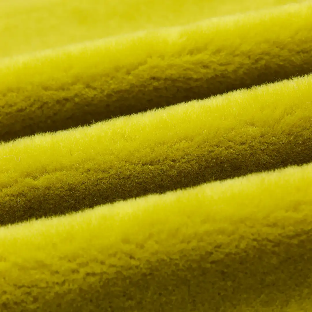 China Fabric for Crop Top Tricot Brush Knit Fabric Polyester YELLOW color buy from China wholesaler bulk order at wholesale price free worldwide shipping Alibaba