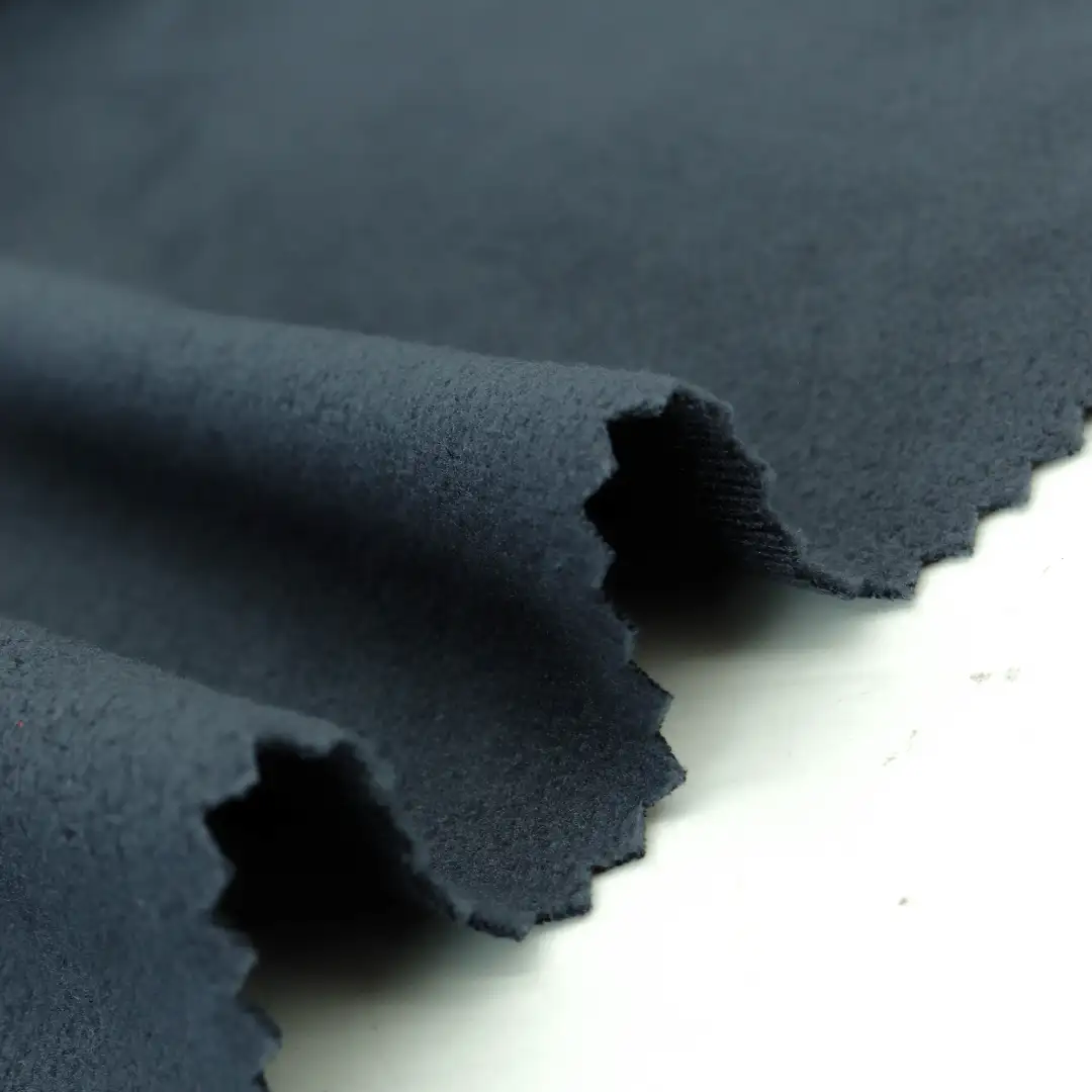 China Fabric for Jackets Polar Fleece Knit Fabric Polyester Dark blue color buy from China wholesaler bulk order at wholesale price free worldwide shipping Alibaba