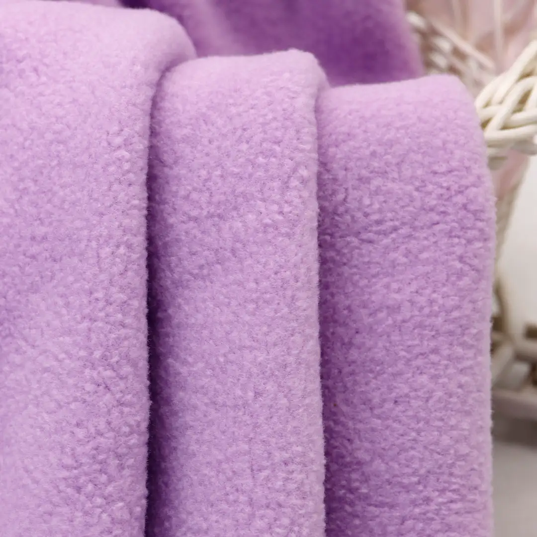 China Fabric for Jackets,Hoodie,Sweatshirt Polar Fleece Knit Fabric Polyester purple color buy from China wholesaler bulk order at wholesale price free worldwide shipping Alibaba