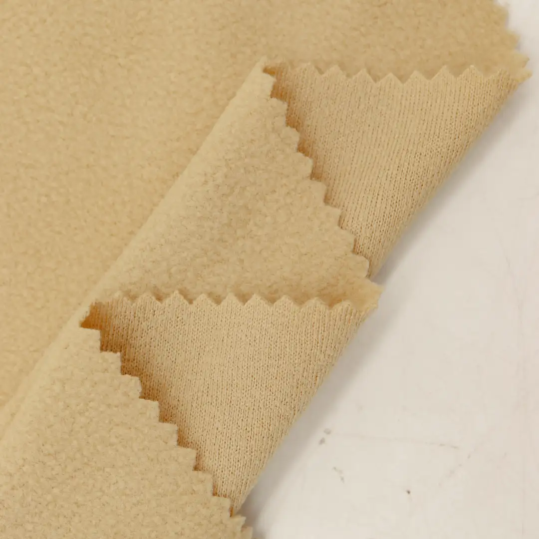 China Fabric for Hoodie,Sweatshirt Polar Fleece Knit Fabric Polyester YELLOW color buy from China wholesaler bulk order at wholesale price free worldwide shipping Alibaba