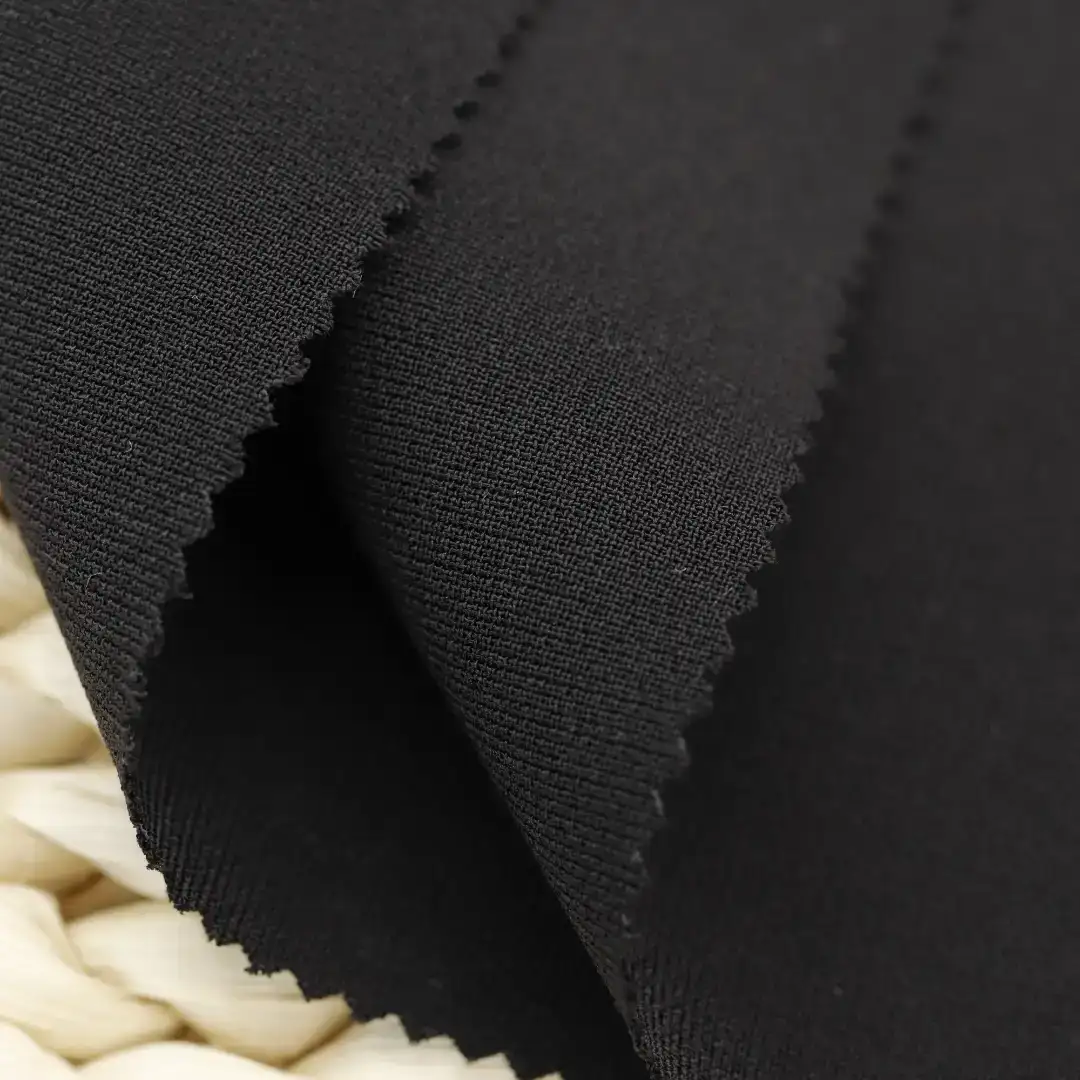 China Fabric for T-Shirt,Polo Shirt Cotton Plain Natural Woven Fabric Polyester Spandex black color buy from China wholesaler bulk order at wholesale price free worldwide shipping Alibaba