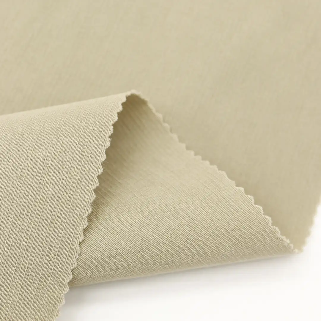 China Fabric for Shirt Nylon/Cotton Plain Woven Blended Fabric Rayon Nylon Spandex Milky white color buy from China wholesaler bulk order at wholesale price free worldwide shipping Alibaba