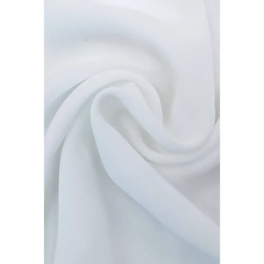 China Fabric for Shirt,Blouse,Skirt Chiffon Synthetic Woven Fabric Polyester white color buy from China wholesaler bulk order at wholesale price free worldwide shipping Alibaba
