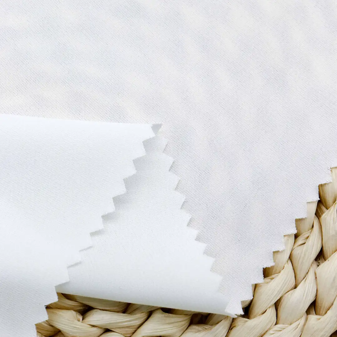 China Fabric for Shirt,Blouse,Skirt Chiffon Synthetic Woven Fabric Polyester Spandex white color buy from China wholesaler bulk order at wholesale price free worldwide shipping Alibaba