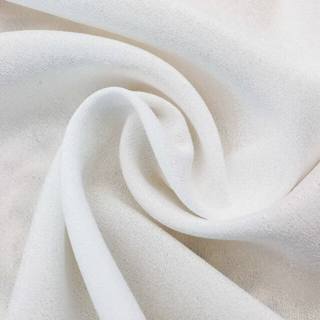China Fabric for Blouse,Skirt Chiffon Synthetic Woven Fabric Polyester white color buy from China wholesaler bulk order at wholesale price free worldwide shipping Alibaba
