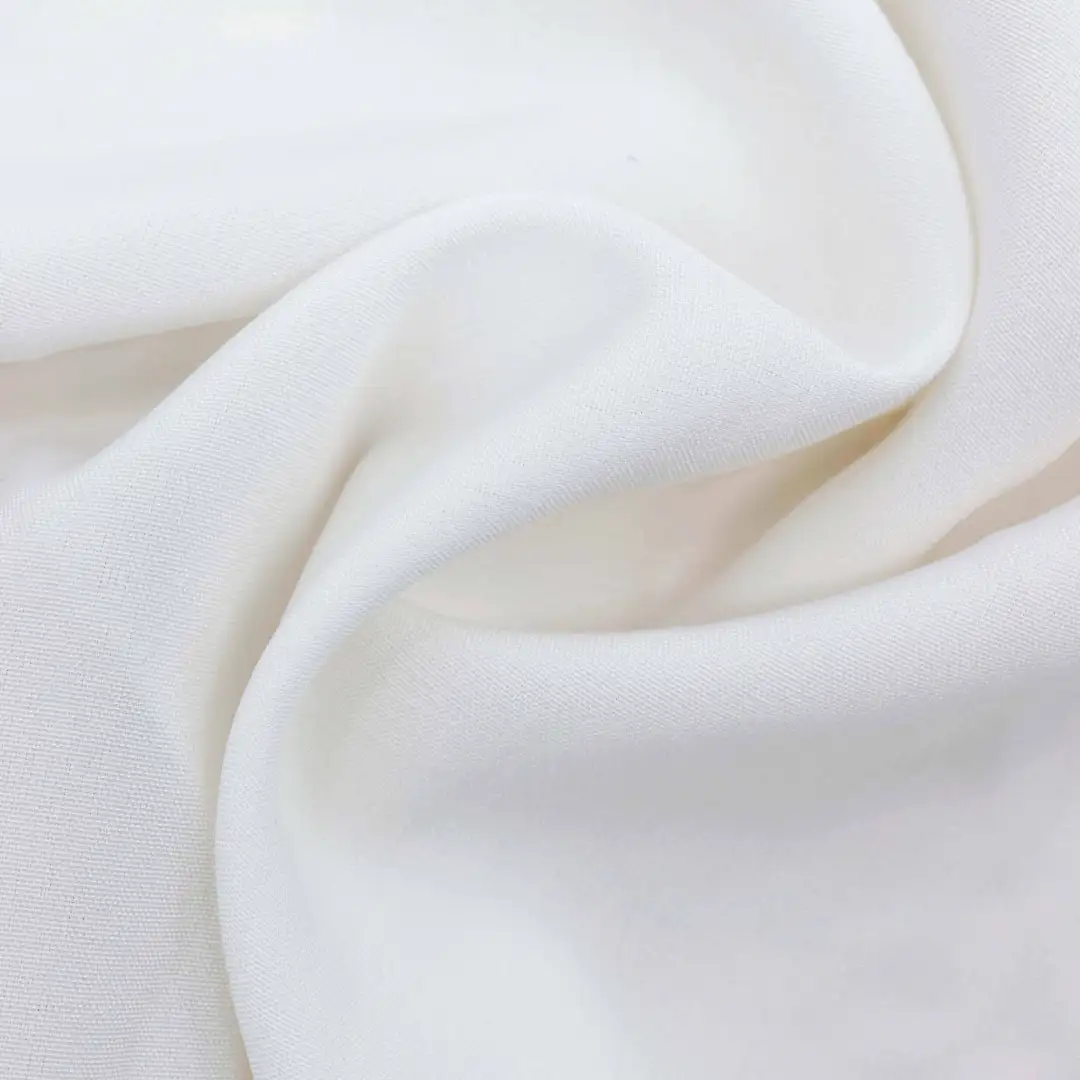 China Fabric for Blouse,Skirt Chiffon Synthetic Woven Fabric Polyester Spandex white color buy from China wholesaler bulk order at wholesale price free worldwide shipping Alibaba