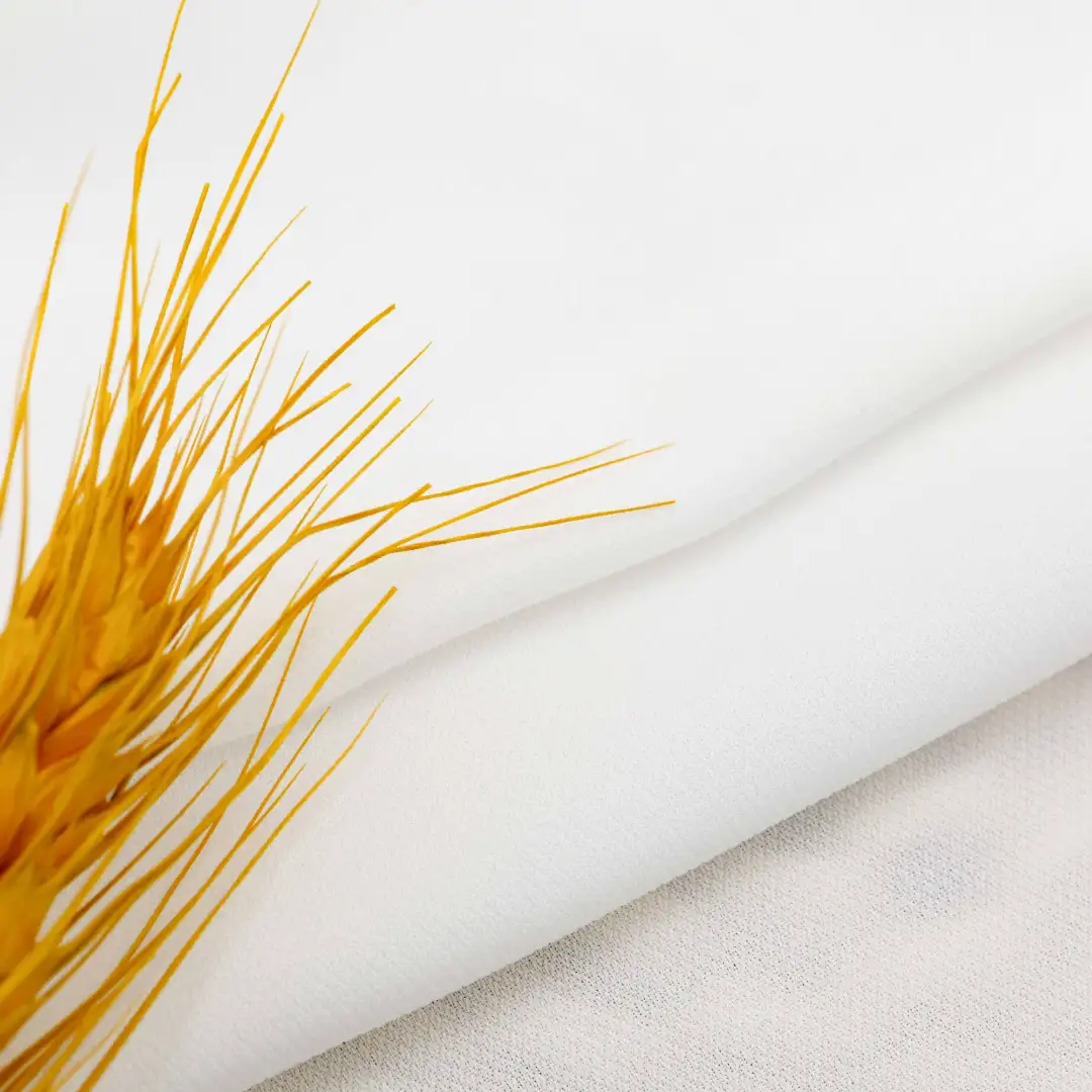 China Fabric for Blouse,Skirt Chiffon Synthetic Woven Fabric Polyester white color buy from China wholesaler bulk order at wholesale price free worldwide shipping Alibaba