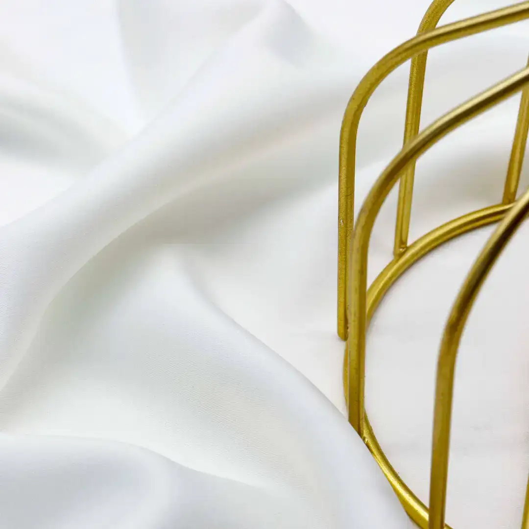 China Fabric for Blouse,Pajamas Bengaline Synthetic Woven Fabric Polyester Spandex white color buy from China wholesaler bulk order at wholesale price free worldwide shipping Alibaba